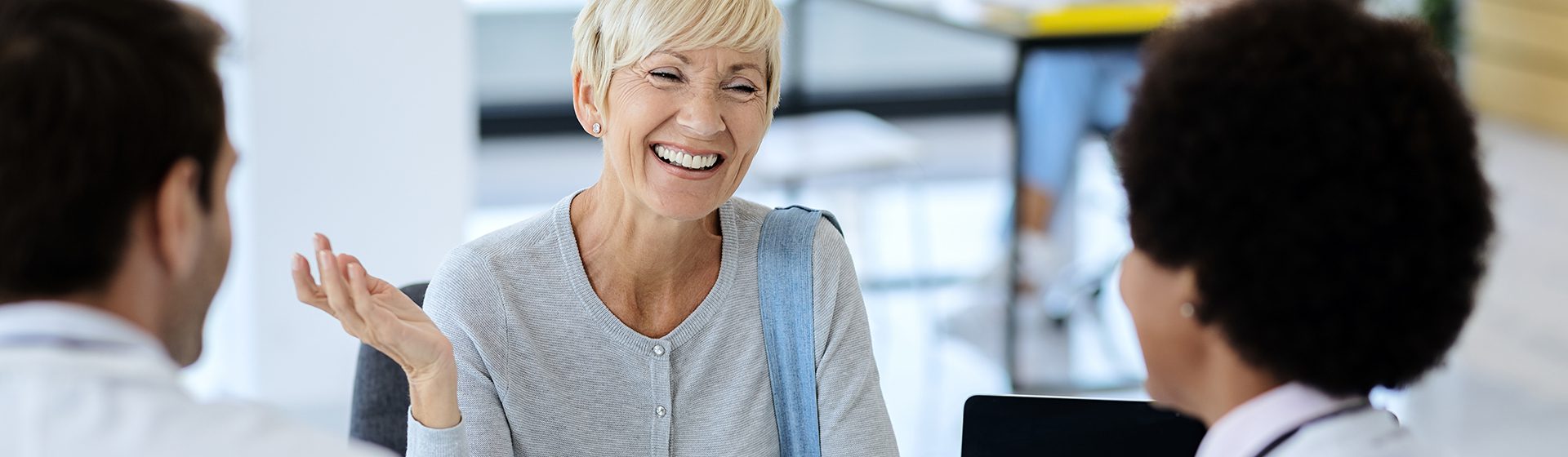 satisfied patient with doctor